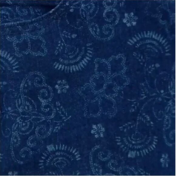 Isaac Mizrahi Live! Tall Bandana Print True Denim Walking Shorts; Tall - Picture 2 of 3